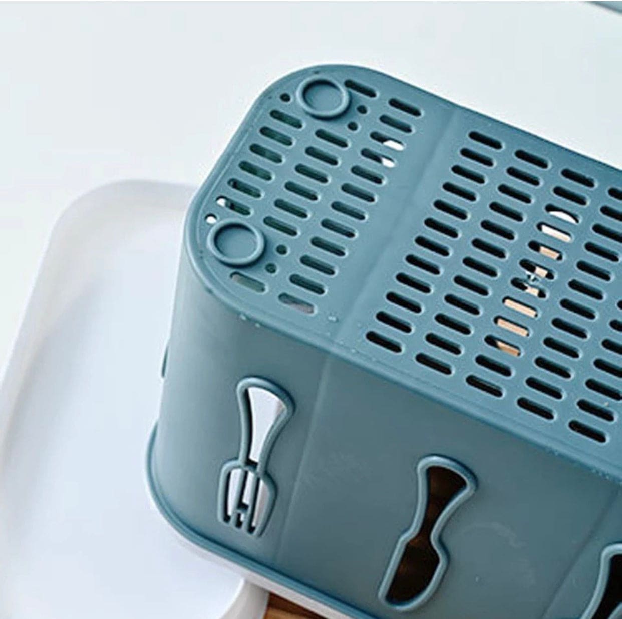 3 Compartment Large Capacity Lightweight Spoon And Chopsticks Holder, Multifunction Ventilation Safe Tableware Spoons Storage Holder, Plastic Chopsticks Cage Rack For Countertop 3 Compartment Large Capacity Lightweight Spoon And Chopsticks Holder, Multifunction Ventilation Safe Tableware Spoons Storage Holder, Plastic Chopsticks Cage Rack For Countertop